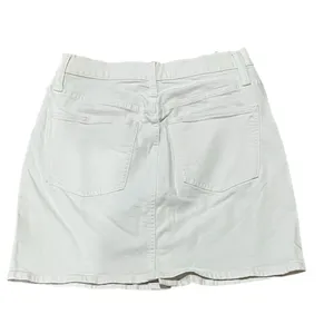 Madewell Women's White Denim Button-Front Mini Skirt Size 28 thumbnail 6
