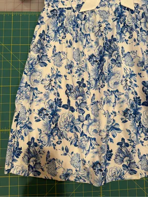 Amazon Blue and White Floral Mini Dress with Bow Detail thumbnail 4