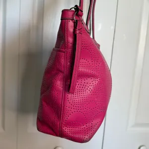 COACH Pink Signature Shoulder Bag Tote thumbnail 3