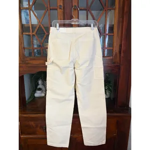 American Eagle Womens Cream High Rise Straight Leg Carpenter Pants Size 8 29W thumbnail 2