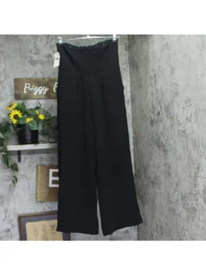 A New Day Strapless Smocked Bandeau Jumpsuit with Pockets 93534280 Black M thumbnail 2
