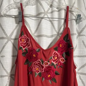 Torrid Embroidered Floral Tank Top thumbnail 2