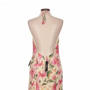 Lulus Harleigh Light Yellow Floral Halter Midi Dress Large Garden Party thumbnail 8