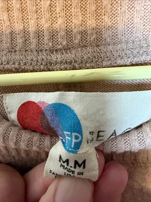 Free‎ People Beach TGIF Almond Sweatshirt Size Medium thumbnail 6