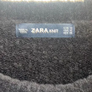 ✨Black Zara Oversized Chunky Knit Crew Neck Long Sleeve Sweater✨ thumbnail 9