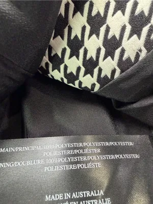 Jaggar Black and White Houndstooth Double-Breasted Blazer thumbnail 4