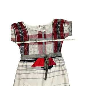 Launch by Susan Young abstract sailboat novelty 100% silk dress size XS‎ thumbnail 9