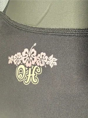 Source Unknown HO Womens size 8 Black & Gray Shorty Wetsuit with Pink Accents thumbnail 2