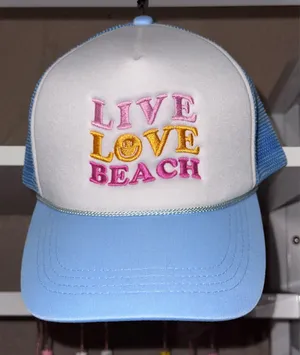 Sunkissed Coconut Light blue trucker hat thumbnail 1
