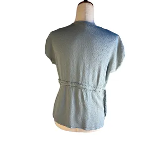 Susan Betro Womens Blouse in Sage Size L thumbnail 2