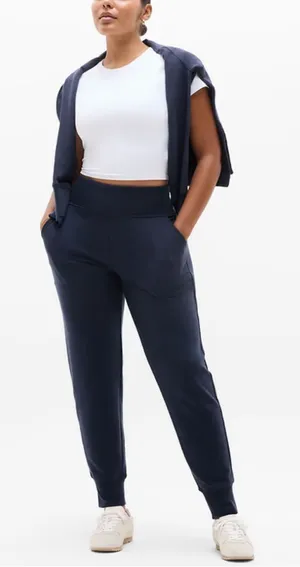 Athleta Coaster Luxe High Rise Jogger High-Waist Navy Jogger Womens Plus Size 1X thumbnail 1