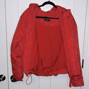 Vici Stay Awhile Pocketed Hooded Puffer Jacket - Red thumbnail 5