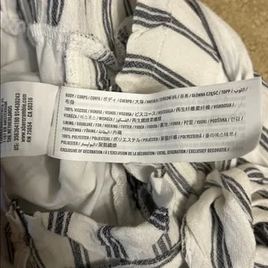 Hollister High Rise Striped Tie-Waist Pants, Medium NWT thumbnail 5