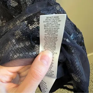 Aidan Mattox Blue Sequin Off the Shoulder‎ Dress Gown Long 6 thumbnail 8