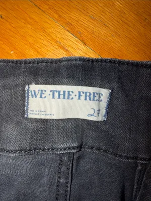 Free People We The Free Black High-Rise Flare Jeans thumbnail 9