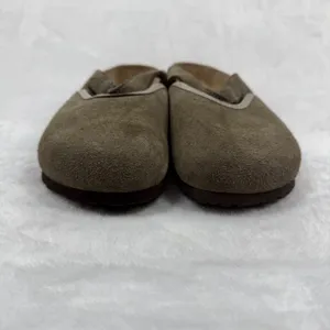 Birkenstock Mantova Suede Mary Jane Clogs Taupe 42 L11 M9 Narrow READ‎ thumbnail 2