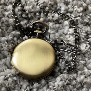 4 for $20! NEW Rare Quartz Gold Pocket watch thumbnail 4