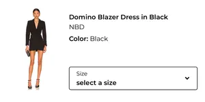 NBD domino blazer dress thumbnail 2