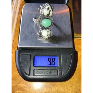 White Buffalo Nevada Turquoise Sterling Silver Heart Ring Size 9 thumbnail 8