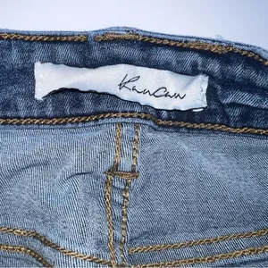 KanCan Estilo Style Women's Medium Wash Straight Leg Ankle Length Distress Jeans thumbnail 11