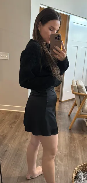 Black Silk Skirt thumbnail 4