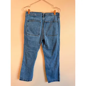 J.Crew Jeans Womens 28 Blue Slim Wide-Leg Patch Pocket High Rise‎ BT039 Denim thumbnail 5