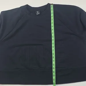 Nike -825 Black Dri-Fit Versa Just Do It Long Sleeve Cropped Sweatshirt Black 2X thumbnail 8