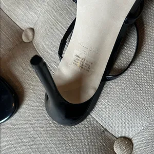 Steve Madden Kamea Black Patent Leather Strappy Slip On Heels Size 11M thumbnail 5