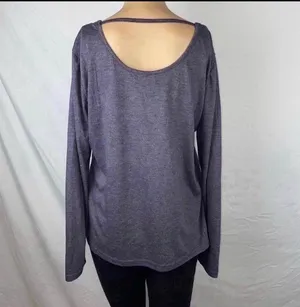 Long Sleeve Blouse Purple Size M thumbnail 10