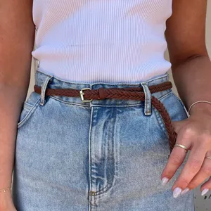 H&M Brown woven belt thumbnail 1