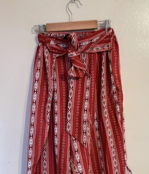 SheIn Red Slit Pants thumbnail 2
