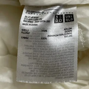 Uniqlo Off White Long Sleeves Ultra Light Down Compact Puffer Coat Jacket Size M thumbnail 5