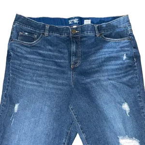 Terra & Sky Distressed Boyfriend Jeans thumbnail 5