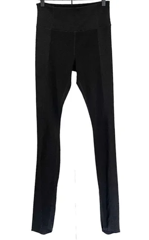 Athleta Elation Hybrid Tights Leggings Black Sz Small Ribbed High Rise thumbnail 3