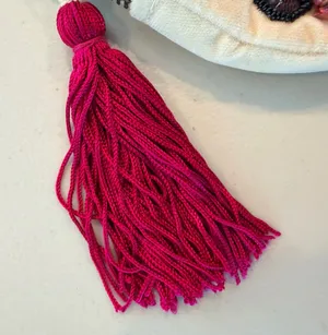 Anna Harlow Russo X Anthropologie | “R” velvet beaded bag thumbnail 2