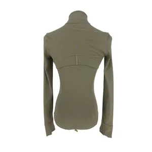 Lululemon Define Jacket Nulu Fog Green‎ Size 2 Slim Fit Thumbholes thumbnail 7