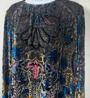 Hale Bob Silk Odile Medallion Silk/Rayon Velvet Burnout Dress thumbnail 15