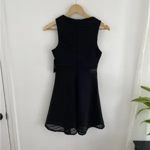 Lulu's Size XS Forever Mine Black Ribbed Sleeveless Skater Dress NWTs thumbnail 6