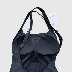 Quince Black One-Piece Italian Swimsuit Criss Cross Strappy Minimalist Chic NWT thumbnail 8