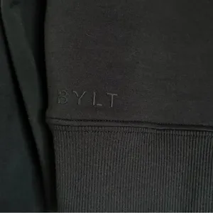 BYLT Basics Women’s Opal Black Half Zip Cropped Hoodie Lightweight Size Small thumbnail 5