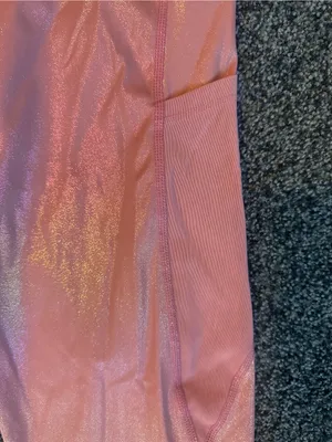 Electric Yoga pink sparkle set top with bra (large) and leggings medium) $160 thumbnail 8