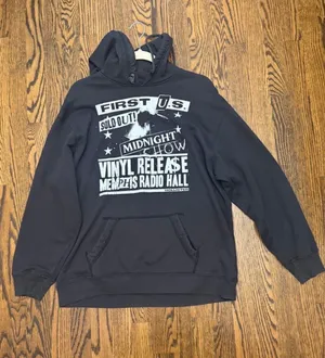 Hollister black oversized graphic hoodie thumbnail 1