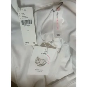 Anthropologie Daily Practice Mini Skort Sz L White Golf Tennis Pickle Ball NEW thumbnail 5