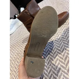 Frye & Co Italia Brown Ankle Boots Womens Size 9M Side Zip Block Heel Booties thumbnail 4