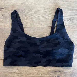 LULULEMON 🖤 Black Camo Wireless Bralette - Womens small thumbnail 1