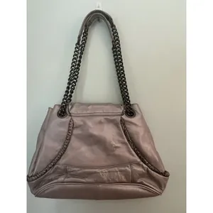 Betsey Johnson Crystal Dreams ‎ Leather Drawstring Shoulder Handbag Purse thumbnail 7