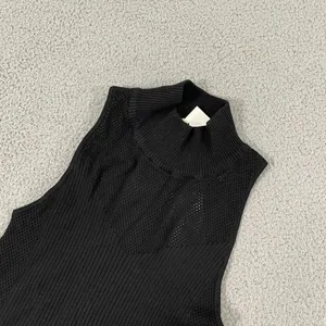Heartloom Irena Top Women M Black Sleeveless Ribbed‎ Mock Neck NWT thumbnail 3