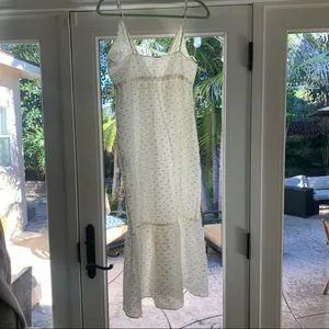 Morena Rosa Brazilian Sheer White Gold Tie Swim Beach Coverup S Cotton thumbnail 2