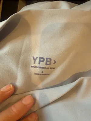 Abercrombie & Fitch YPB High-Rise Lilac /blue athletic high rise Bike Shorts thumbnail 6