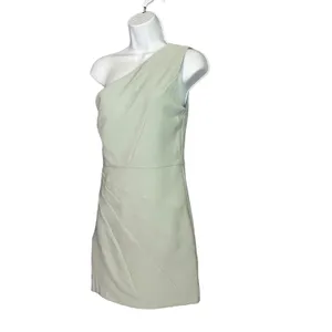Michael Costello Blue One Shoulder Mini Dress SMALL Bodycon Cocktail $188 NEW thumbnail 5